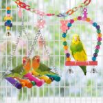 Colorful Wooden Bird Toys - Hình 3