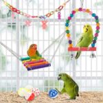 Colorful Wooden Bird Toys - Hình 5