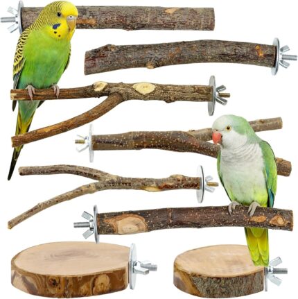 Natural Apple Wood Bird Perches