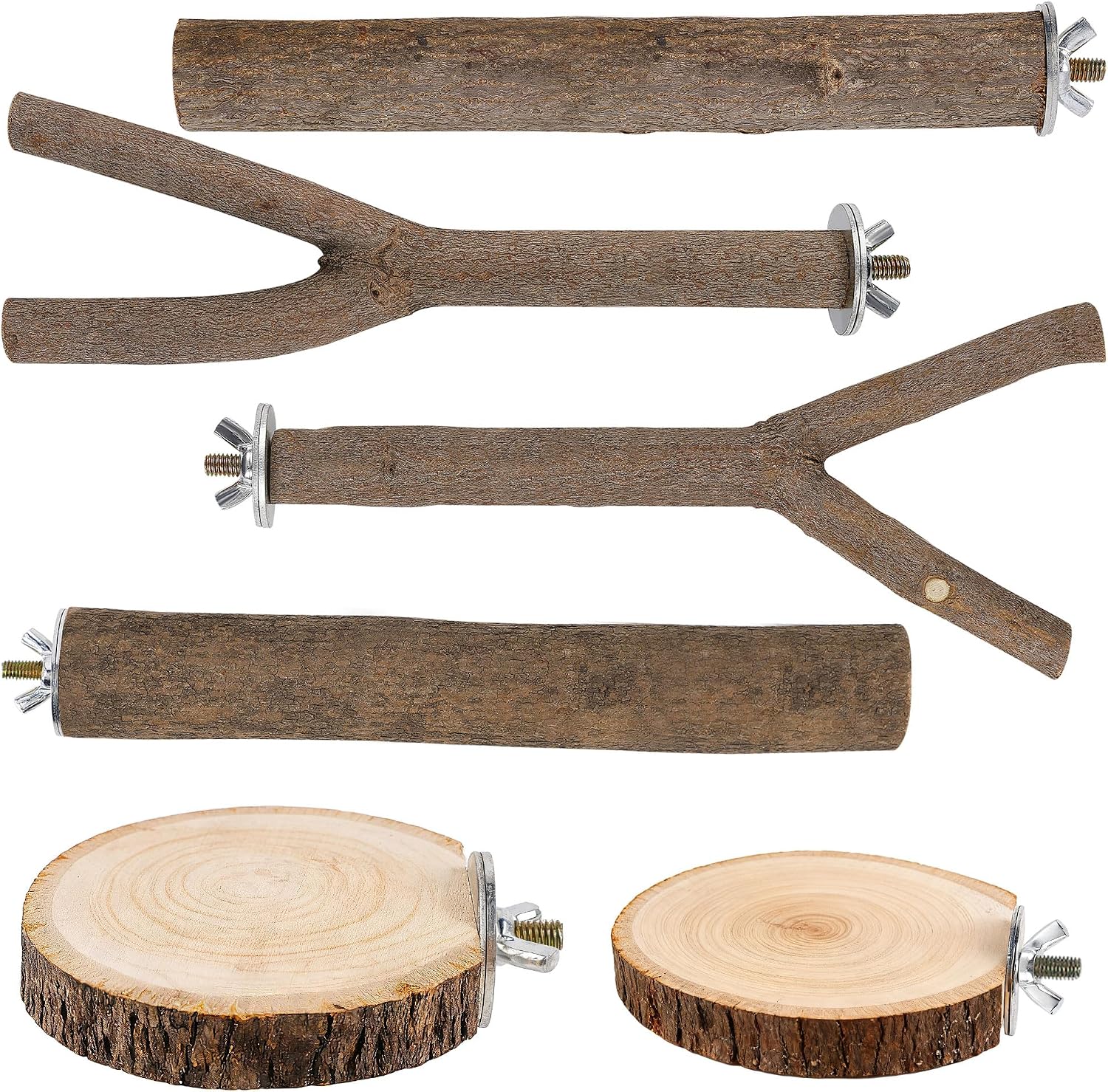 Bird Perch Set Natural Wood Bird Perch Set