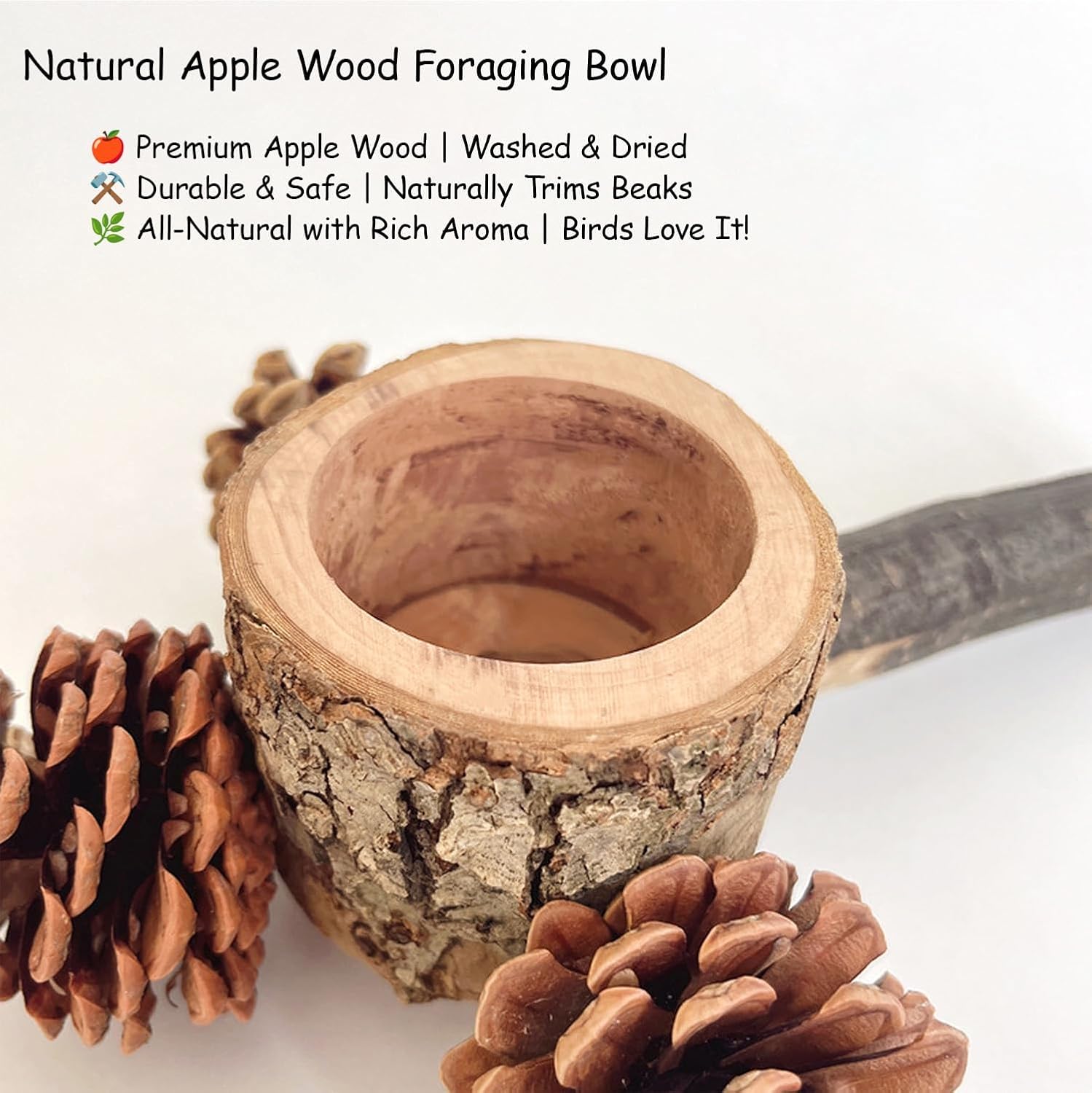 Apple Wood Foraging Bowl - Hình 2