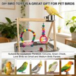 Wooden Bird Play Stand - Hình 5