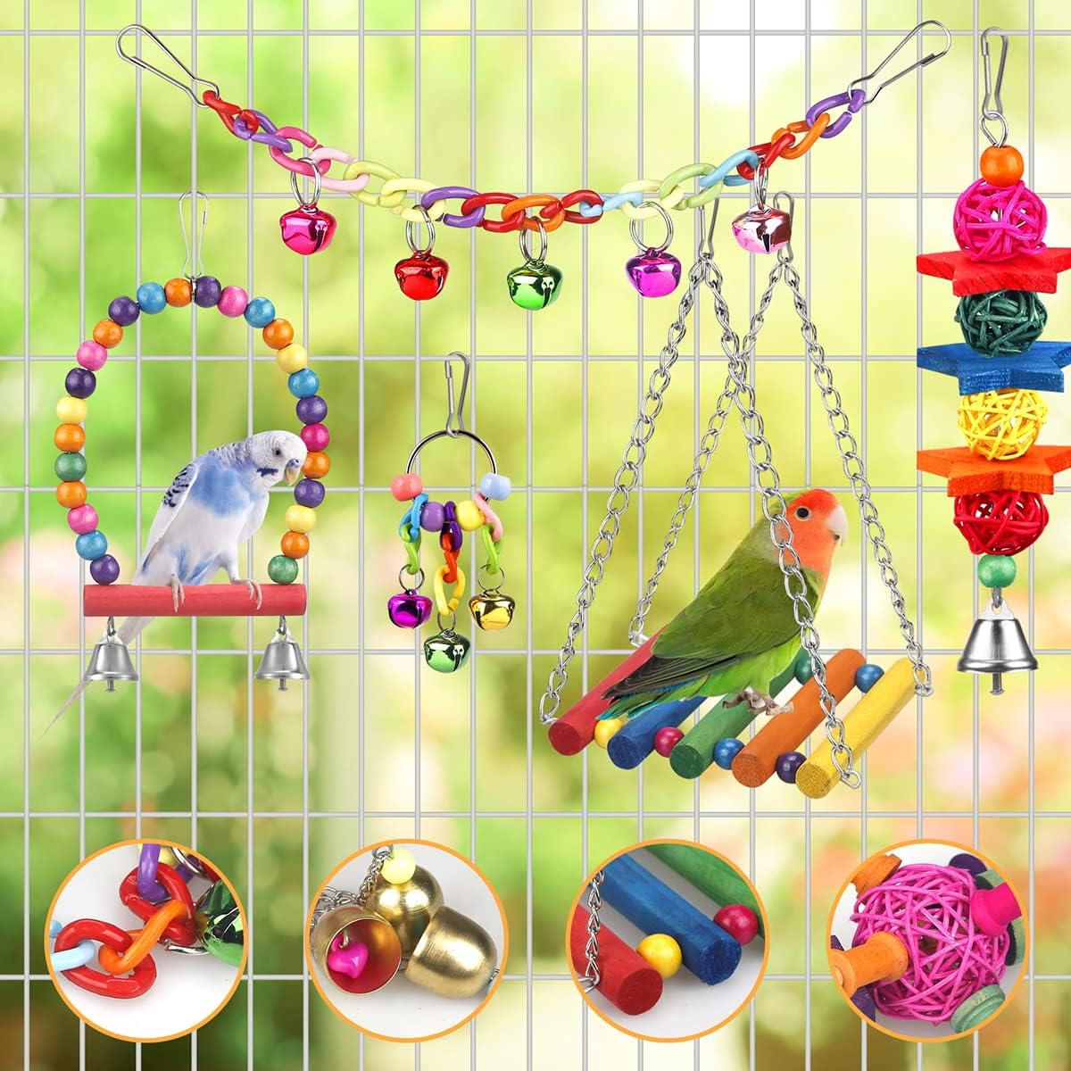 Colorful Parrot Playground Set - Hình 2