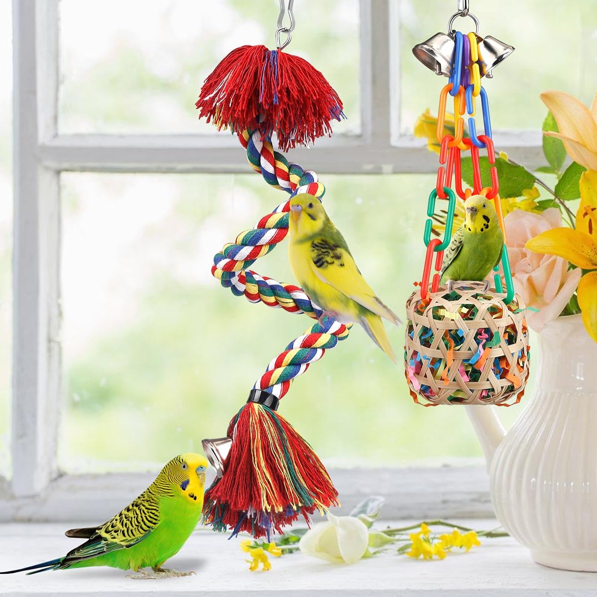 Interactive Parrot Foraging & Chew Toys - Hình 2