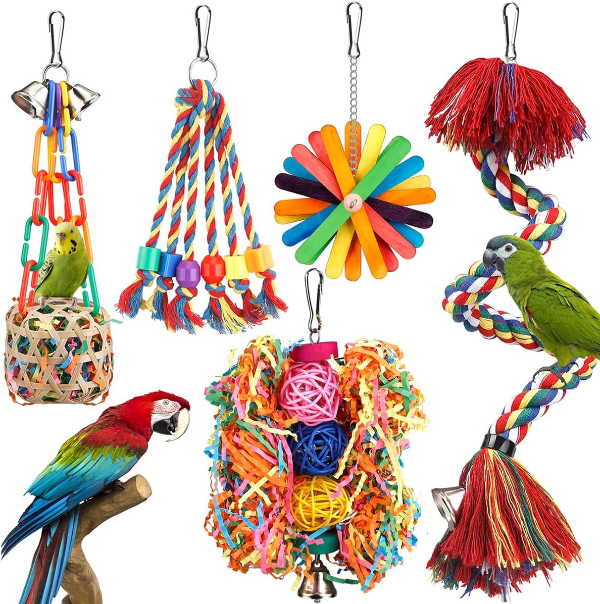 Interactive Parrot Foraging & Chew Toys