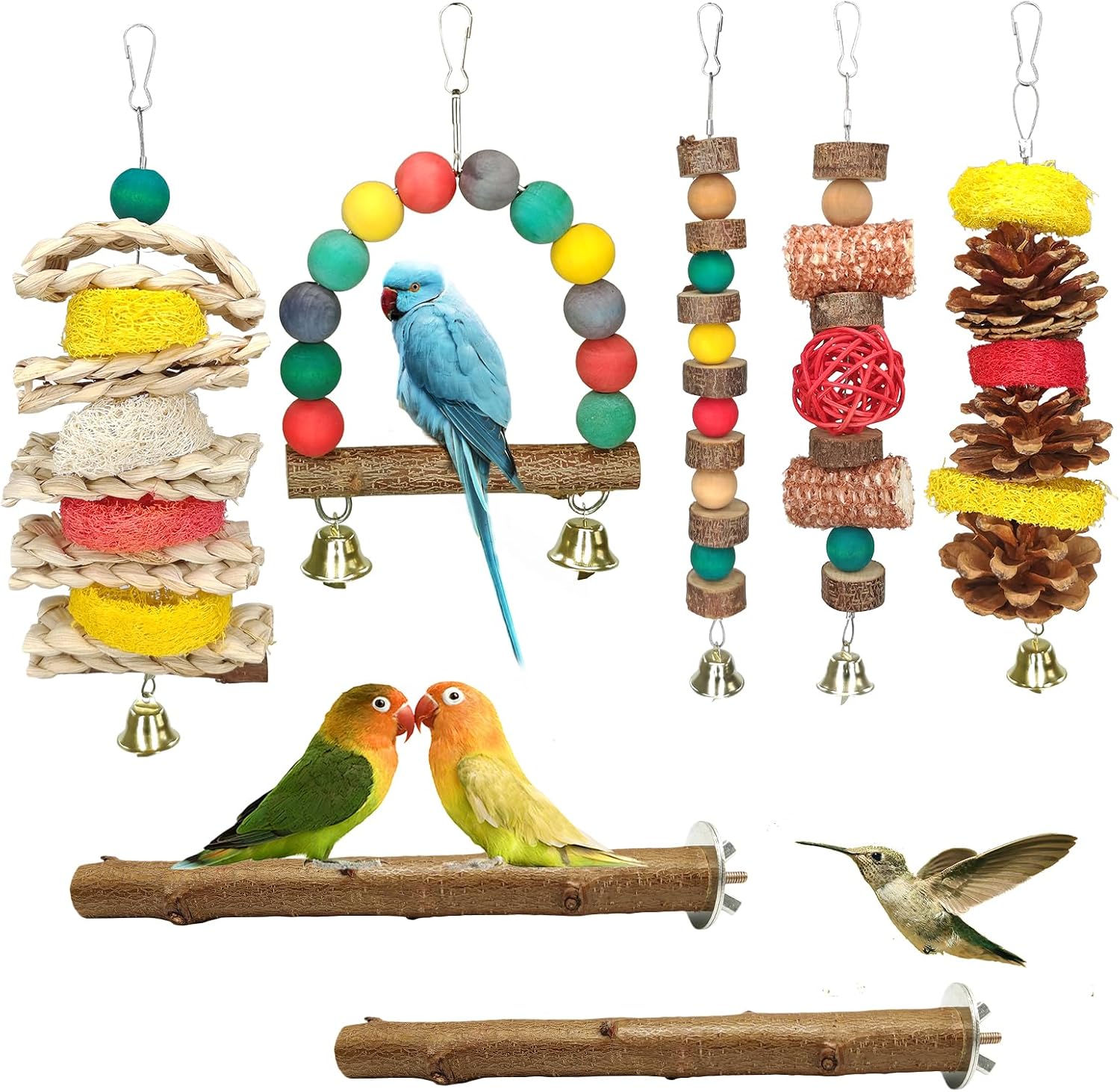 Vibrant Bird Chewing Set