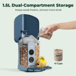 Kiwibit 4K Solar Smart Bird Feeder - Hình 8