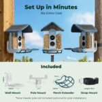 Kiwibit 4K Solar Smart Bird Feeder - Hình 9